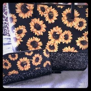 Kate Spade Sunflower Purse with Matching Wallet